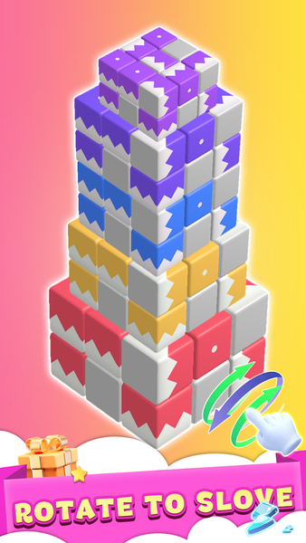 Tap Away 3D:Block Cube Puzzle - عکس بازی موبایلی اندروید