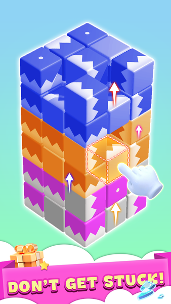 Tap Away 3D:Block Cube Puzzle - Gameplay image of android game