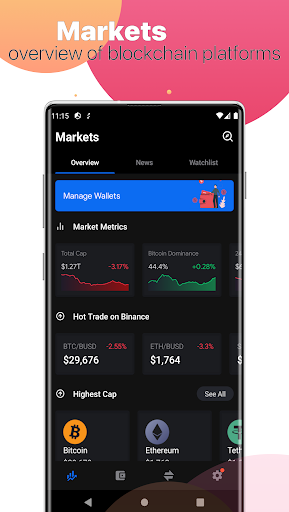 CoinDex:  Bitcoin Crypto - عکس برنامه موبایلی اندروید
