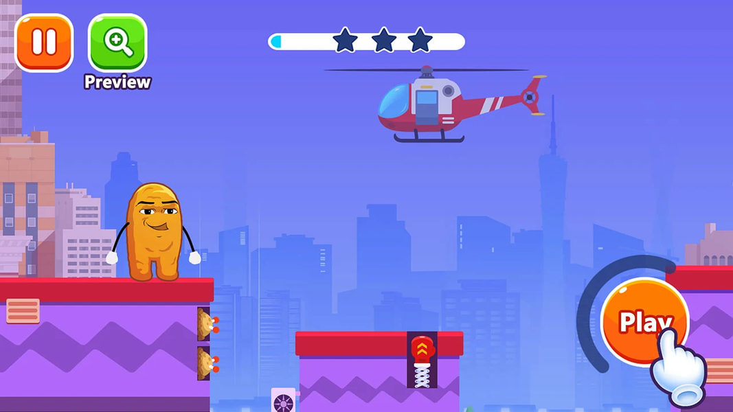 Bounce Hero-Block Hops - Gameplay image of android game