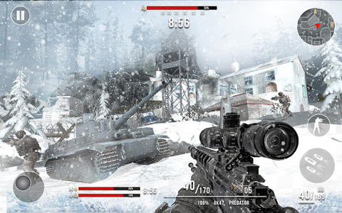 Call of Sniper Battle Royale: ww2 shooting game - Gameplay image of android game