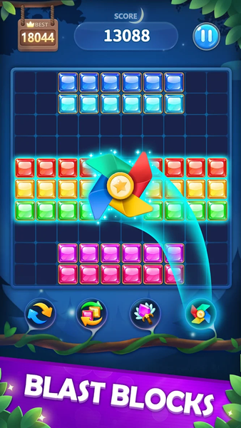 Block Puzzle: Magic Jungle - Gameplay image of android game