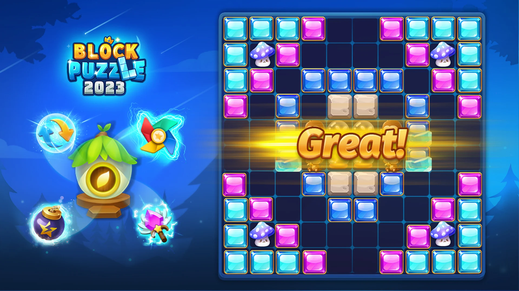 Block Puzzle: Magic Jungle - Gameplay image of android game