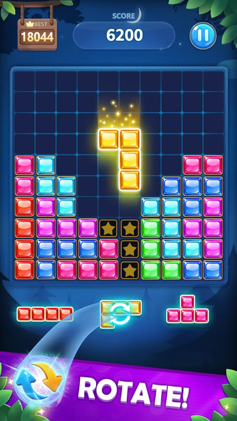 Block Puzzle: Magic Jungle - Gameplay image of android game
