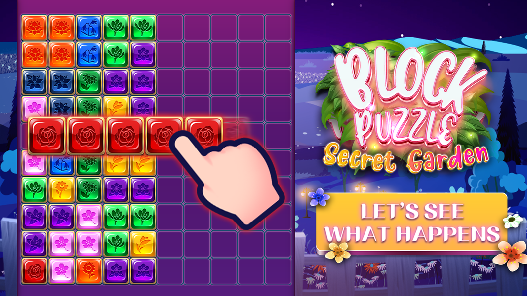 Block Puzzle - secret garden - عکس بازی موبایلی اندروید