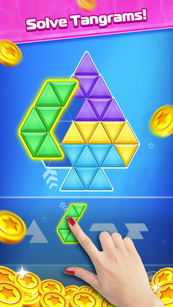 Block Puzzle Tangram - Gameplay image of android game