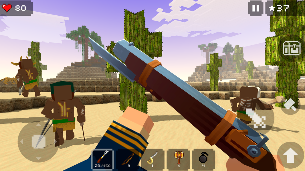 Blocky Craft: craft games - Gameplay image of android game