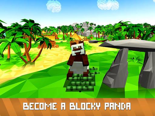 Blocky Panda Simulator - be a bamboo bear! - عکس بازی موبایلی اندروید