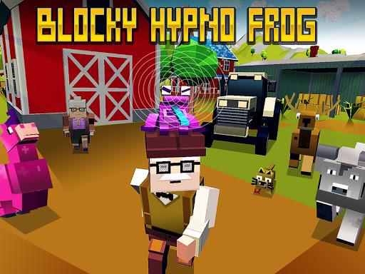 Blocky Hypno Frog Simulator - Hypnotize and Fun! - Gameplay image of android game