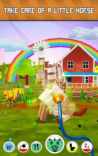 My Blocky Horse: Virtual Pet - - عکس بازی موبایلی اندروید