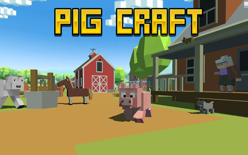 Blocky Pig Simulator 3D - Gameplay image of android game