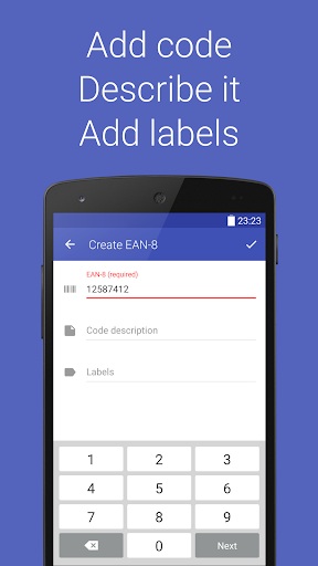 Barcode Generator - Image screenshot of android app