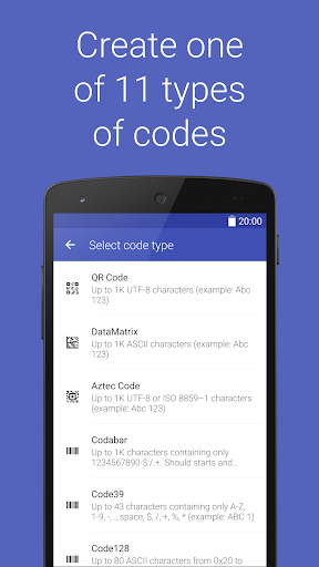Barcode Generator - عکس برنامه موبایلی اندروید