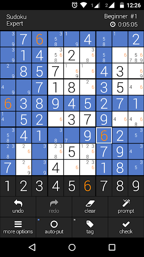 Sudoku Expert - Gameplay image of android game