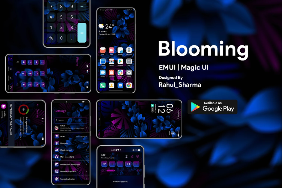 Blooming EMUI | Magic UI Theme - عکس برنامه موبایلی اندروید