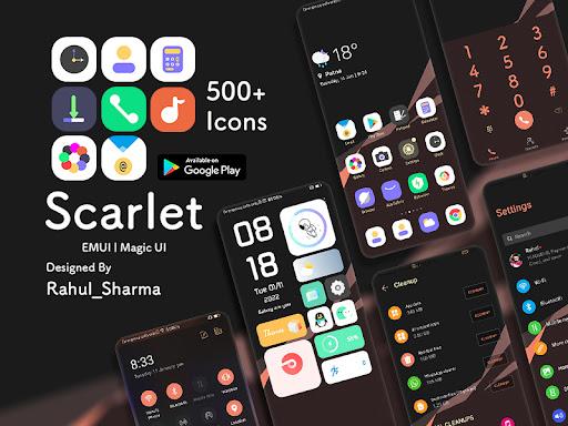 Scarlet EMUI | MAGIC UI THEME - عکس برنامه موبایلی اندروید