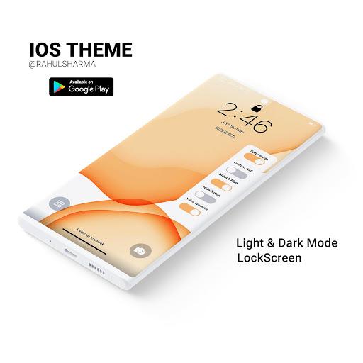 iOS17 Dark MAGIC UI Theme - Image screenshot of android app