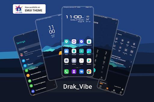 DarkVibe EMUI | MAGIC UI THEME - عکس برنامه موبایلی اندروید