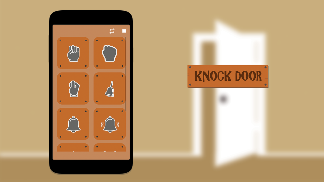 knock door sound - عکس برنامه موبایلی اندروید