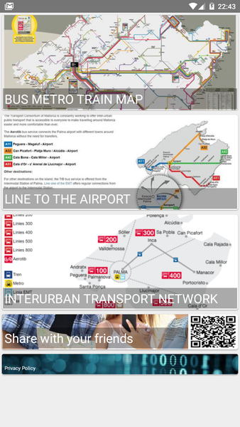 Mallorca Bus Travel Guide - Image screenshot of android app