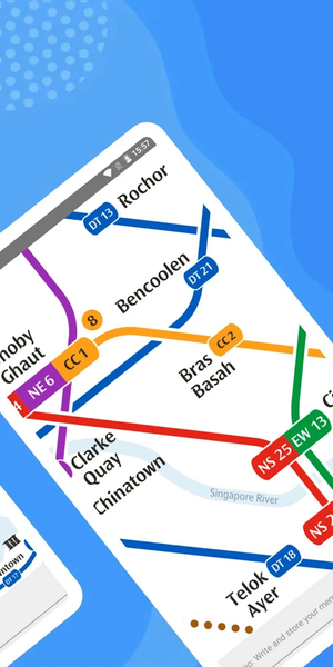 SINGAPORE METRO & TRAVEL GUIDE - عکس برنامه موبایلی اندروید