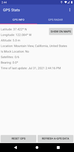 GPS Stats - Image screenshot of android app
