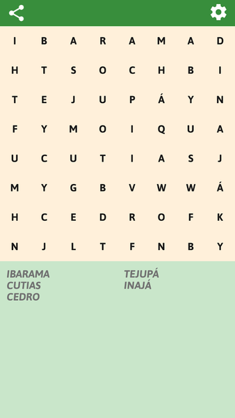 Brazilian cities Word Search - Gameplay image of android game