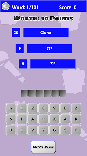 Three Clues Game - Gameplay image of android game