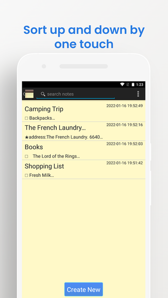 Classic Yellow Note - Image screenshot of android app