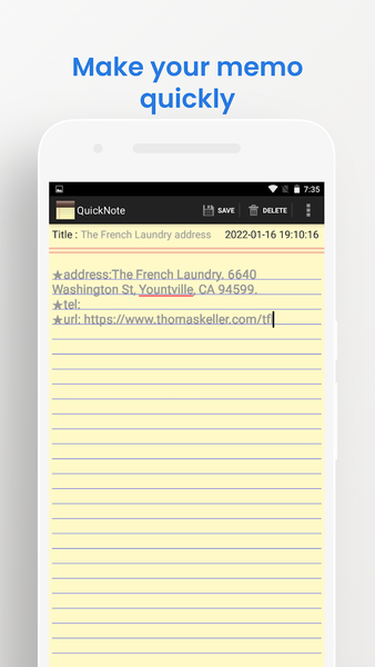 Classic Yellow Note - Image screenshot of android app