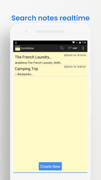 Classic Yellow Note - Image screenshot of android app