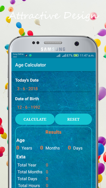 Age Calculator - عکس برنامه موبایلی اندروید