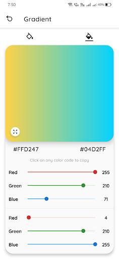 Color Palette - عکس برنامه موبایلی اندروید