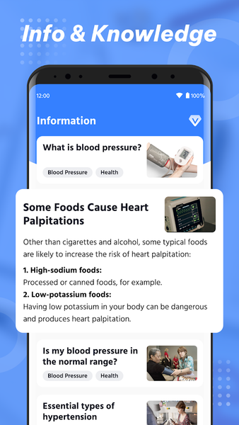 Blood Pressure App: BP Monitor - عکس برنامه موبایلی اندروید