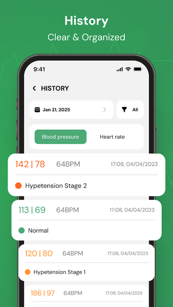 Track & Log Blood Pressure - Image screenshot of android app
