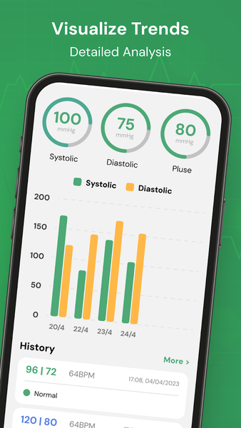 Track & Log Blood Pressure - Image screenshot of android app