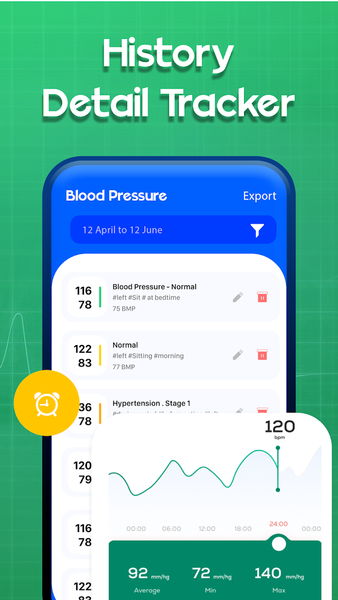 Blood Pressure: BP Tracker - عکس برنامه موبایلی اندروید