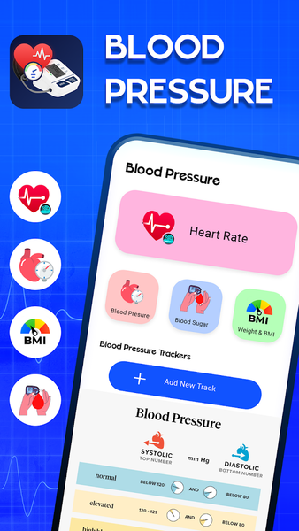 Blood Pressure: BP Tracker - عکس برنامه موبایلی اندروید