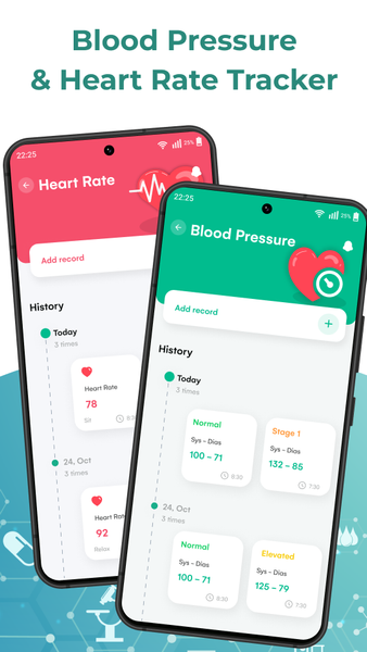 Daily Blood Pressure Record - عکس برنامه موبایلی اندروید