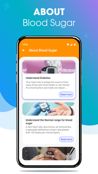 Blood Sugar - Blood Pressure - عکس برنامه موبایلی اندروید