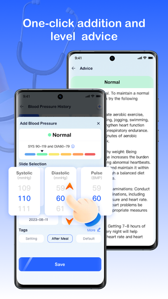 Blood Pressure:Health Tracker - عکس برنامه موبایلی اندروید