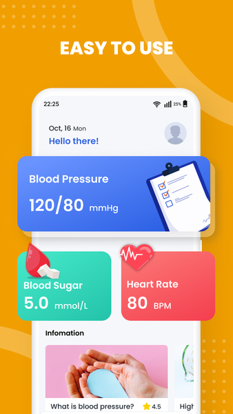 Blood Pressure with Heart Rate - عکس برنامه موبایلی اندروید