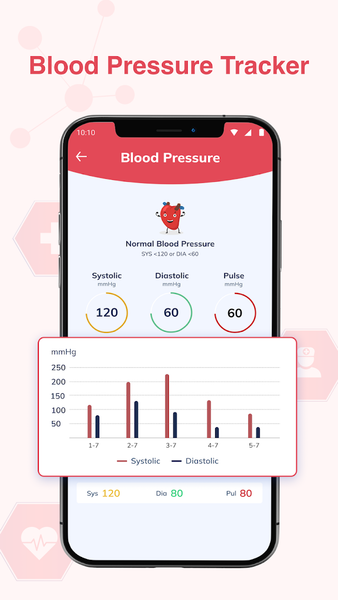 Blood Pressure App: Bp Log - عکس برنامه موبایلی اندروید
