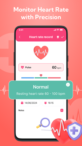Blood Pressure Monitor & Log - عکس برنامه موبایلی اندروید