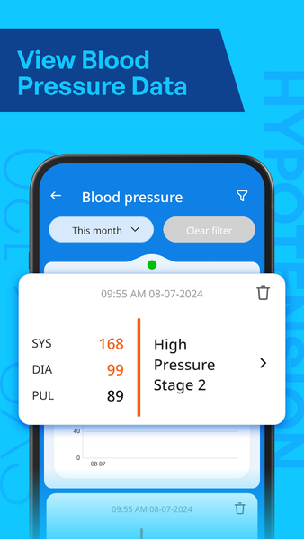 Blood Pressure App & Tracker - Image screenshot of android app