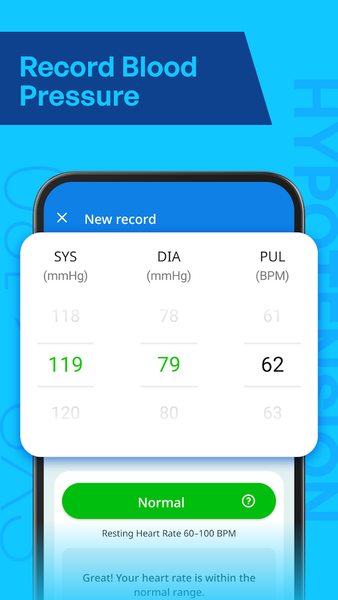 Blood Pressure App & Tracker - Image screenshot of android app