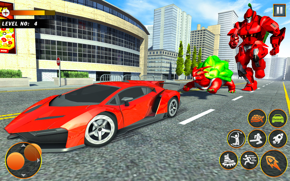 Turtle Robot Shooting Game 3D - Gameplay image of android game