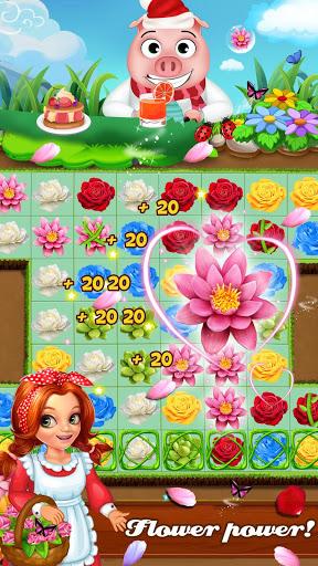 Blossom Splash Match 3 - Gameplay image of android game