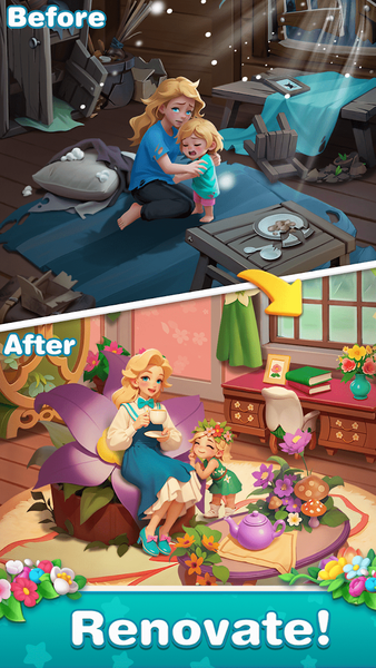 Blossom Story: Sorting Match - Gameplay image of android game