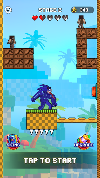 Speedy Blue Symbiote - Gameplay image of android game